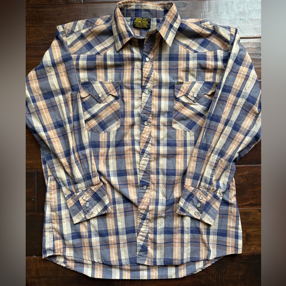 Vintage Bar M Rancher Western Pearl Snap Shirt